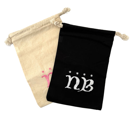 Embroidered "N B" Purse