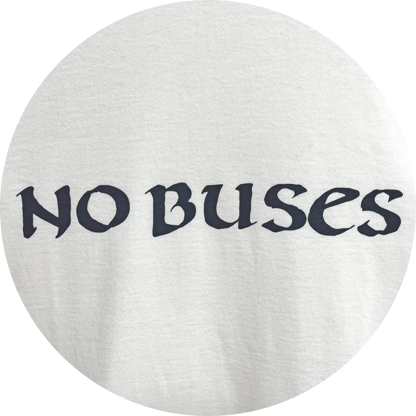 No Buses Logo T-Shirts [Blue×White]